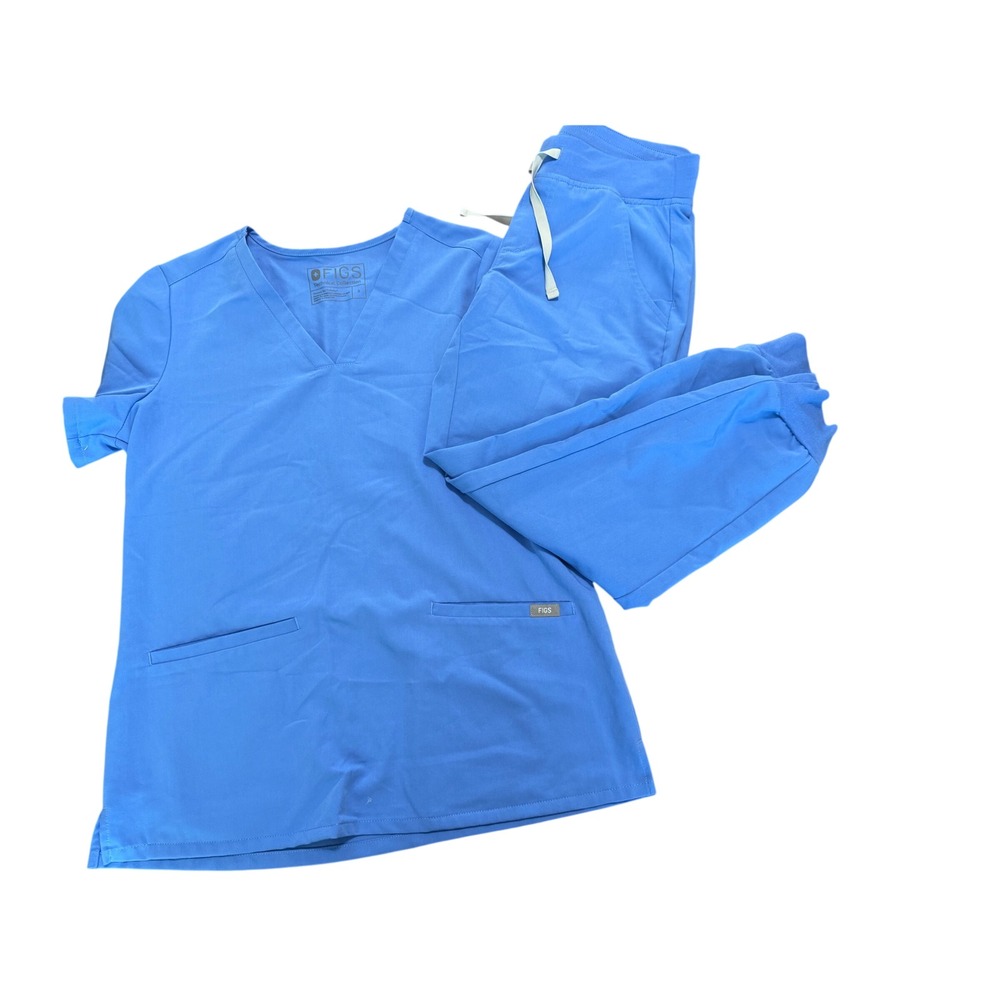 Figs Women's Scrub Set in Bright Blue